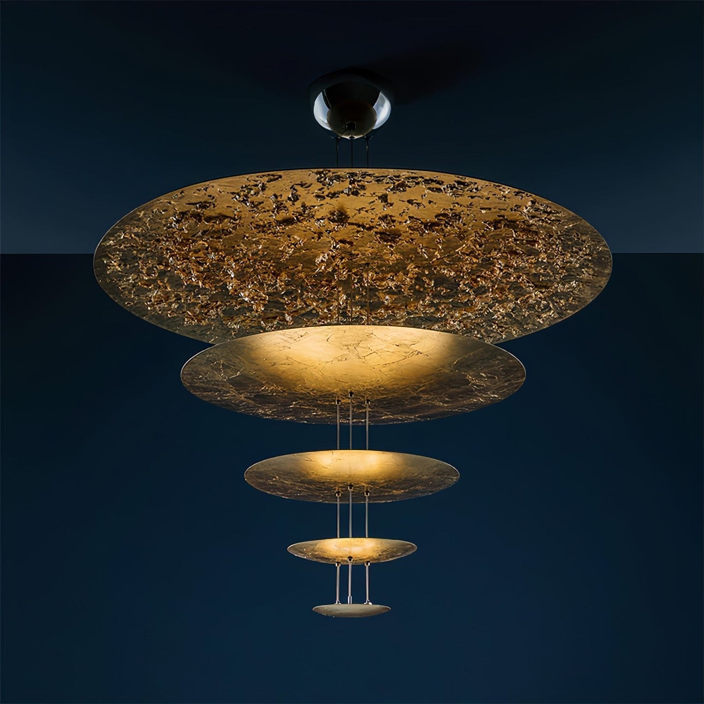 Italian Gold Leaf Chandelier