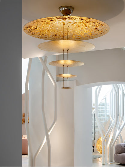 Italian Gold Leaf Chandelier