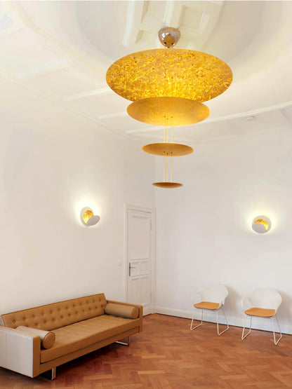 Italian Gold Leaf Chandelier