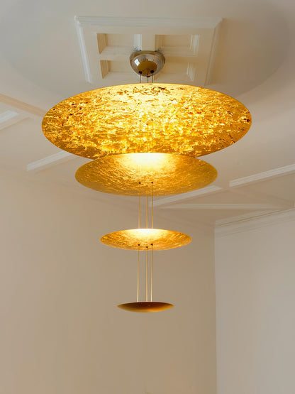 Italian Gold Leaf Chandelier