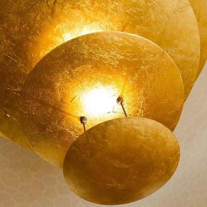 Italian Gold Leaf Chandelier