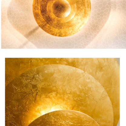 Italian Gold Leaf Chandelier