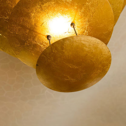 Italian Gold Leaf Chandelier