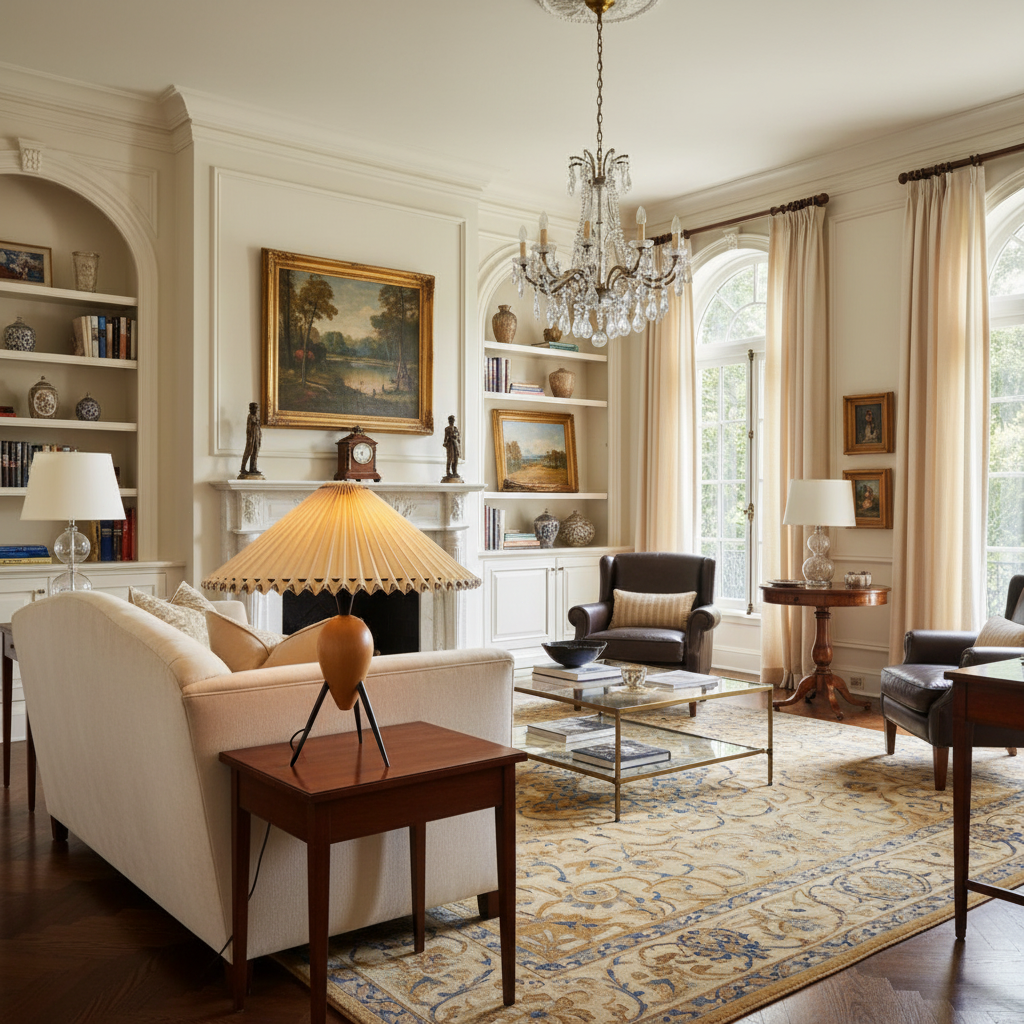 Zen-Inspired Pleated Umbrella Lamp