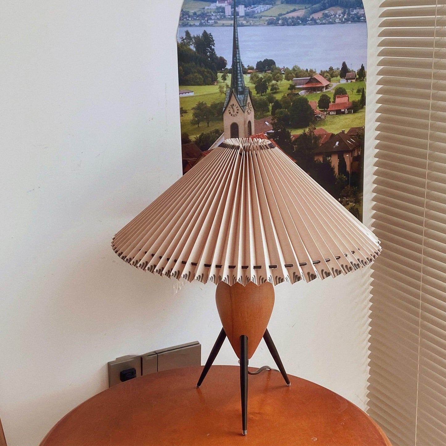 Zen-Inspired Pleated Umbrella Lamp