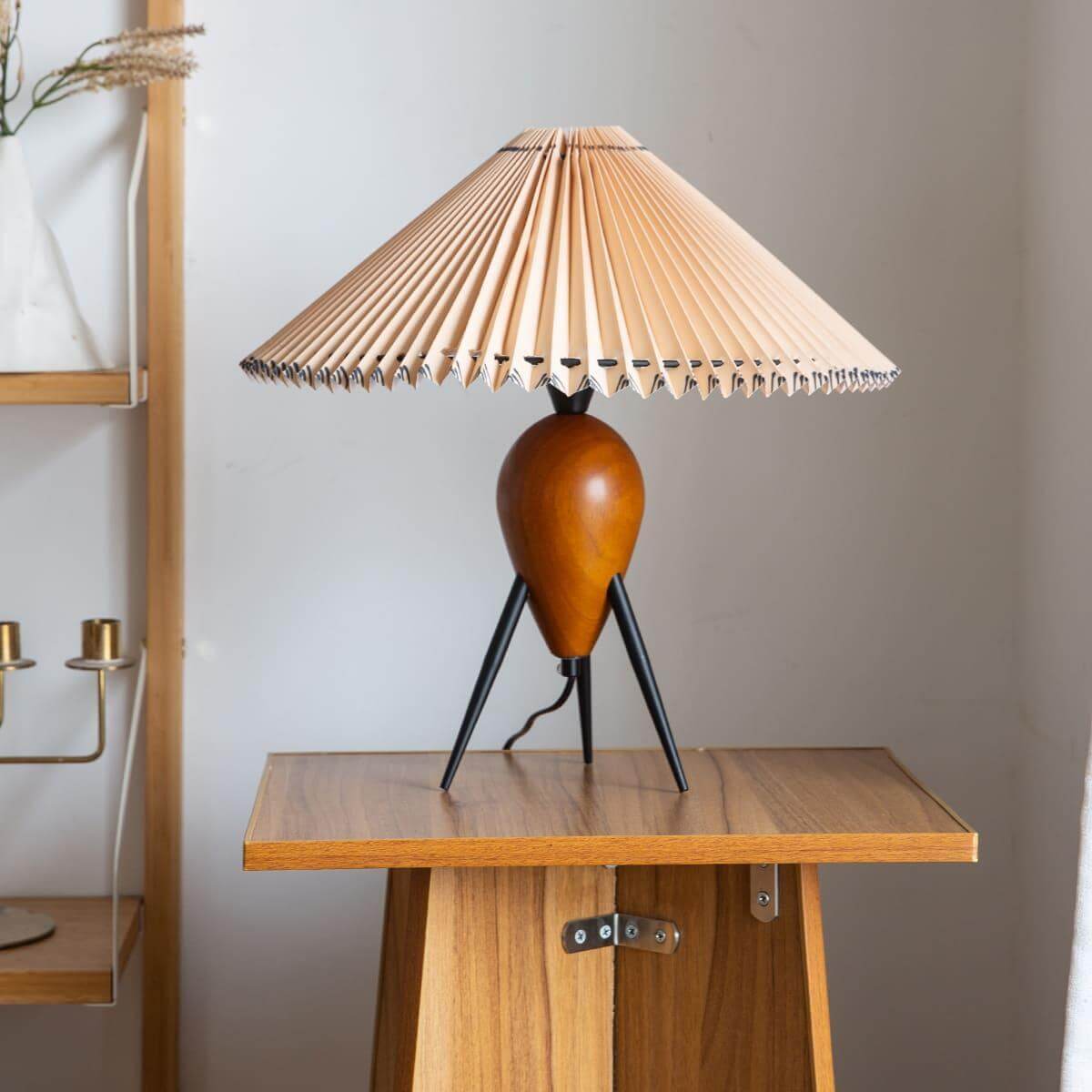 Zen-Inspired Pleated Umbrella Lamp