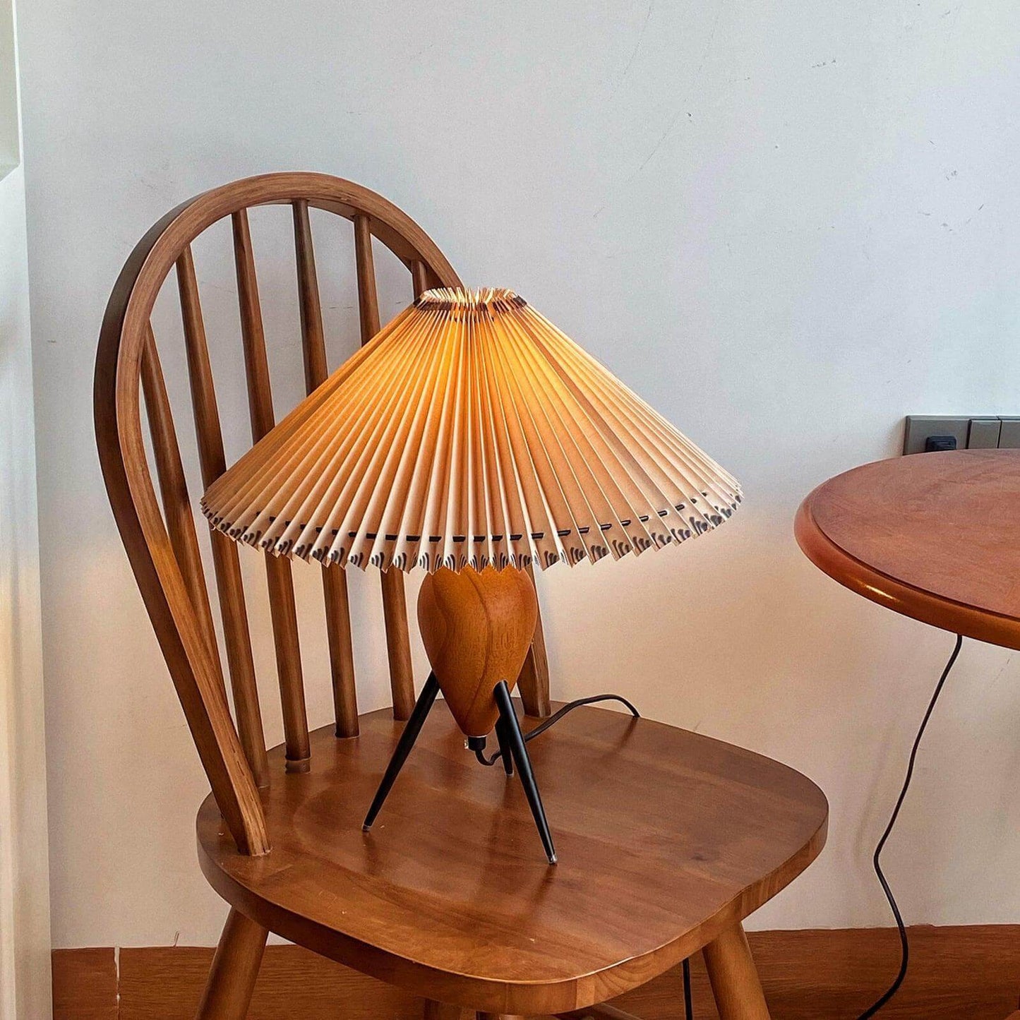 Zen-Inspired Pleated Umbrella Lamp