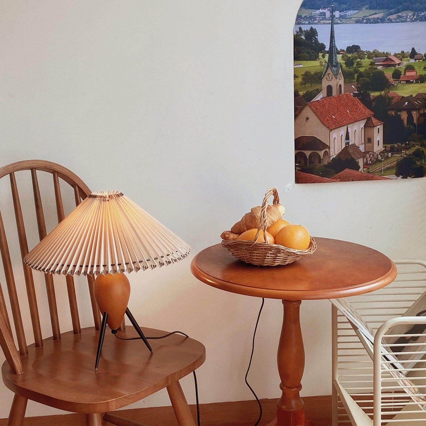 Zen-Inspired Pleated Umbrella Lamp