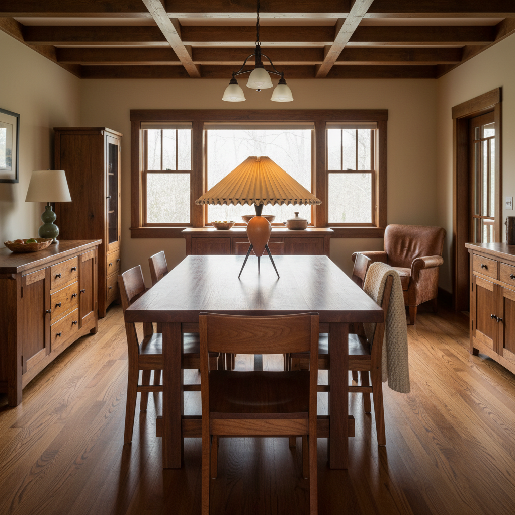 Zen-Inspired Pleated Umbrella Lamp