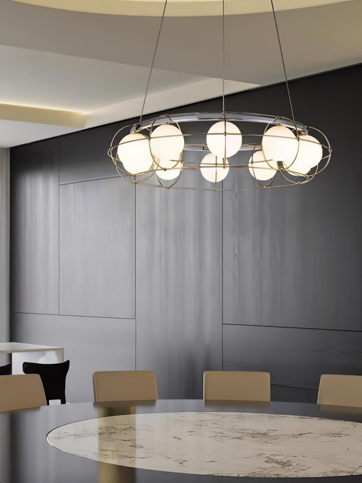 Minimalist Titanium Chandelier