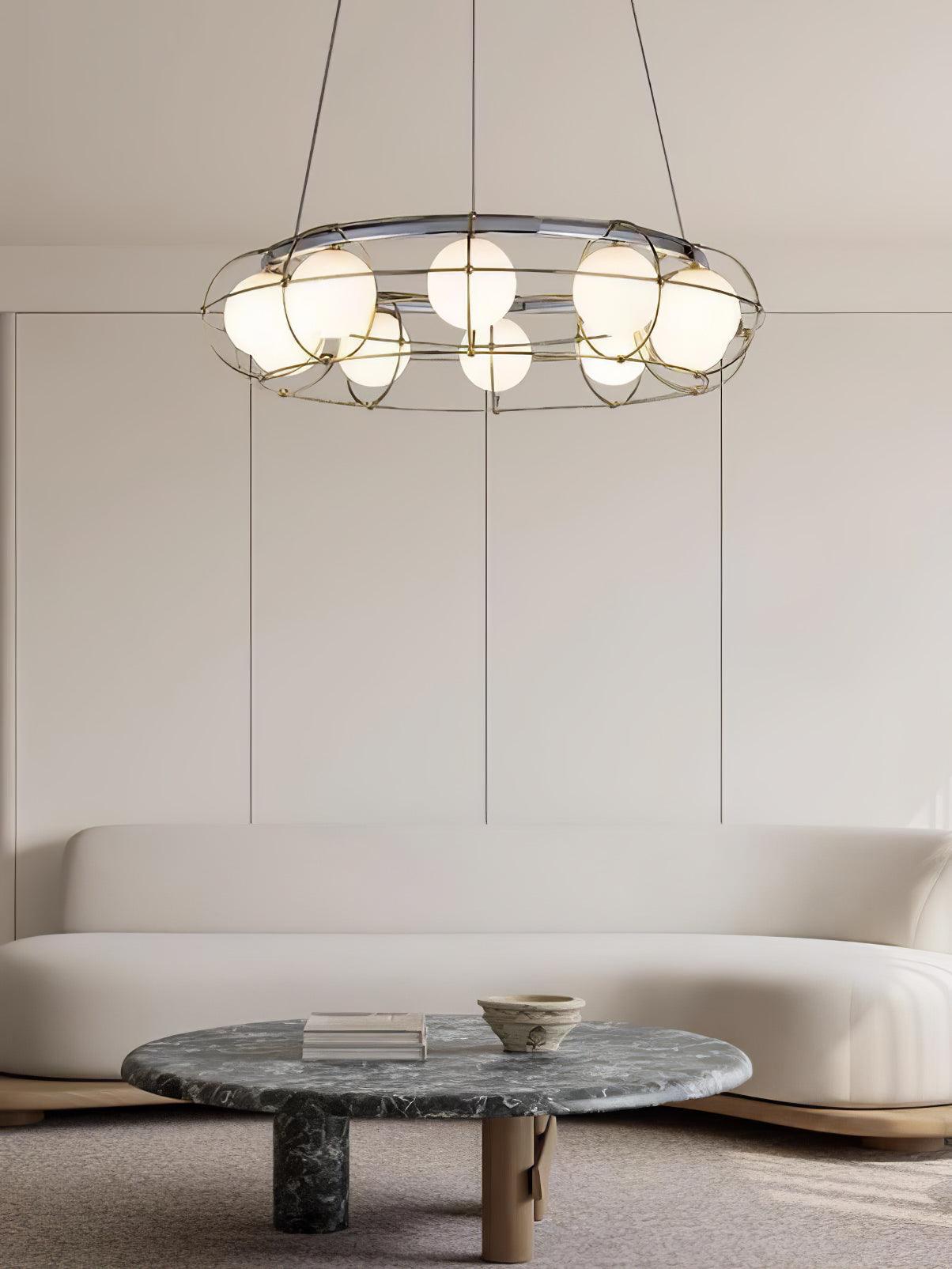 Minimalist Titanium Chandelier