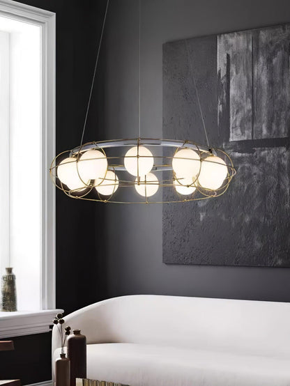 Minimalist Titanium Chandelier