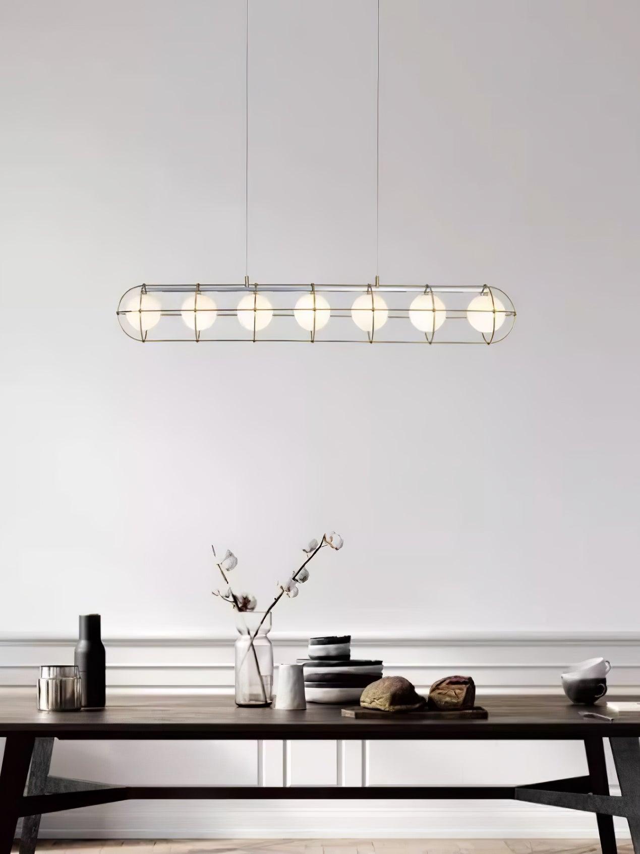 Minimalist Titanium Chandelier