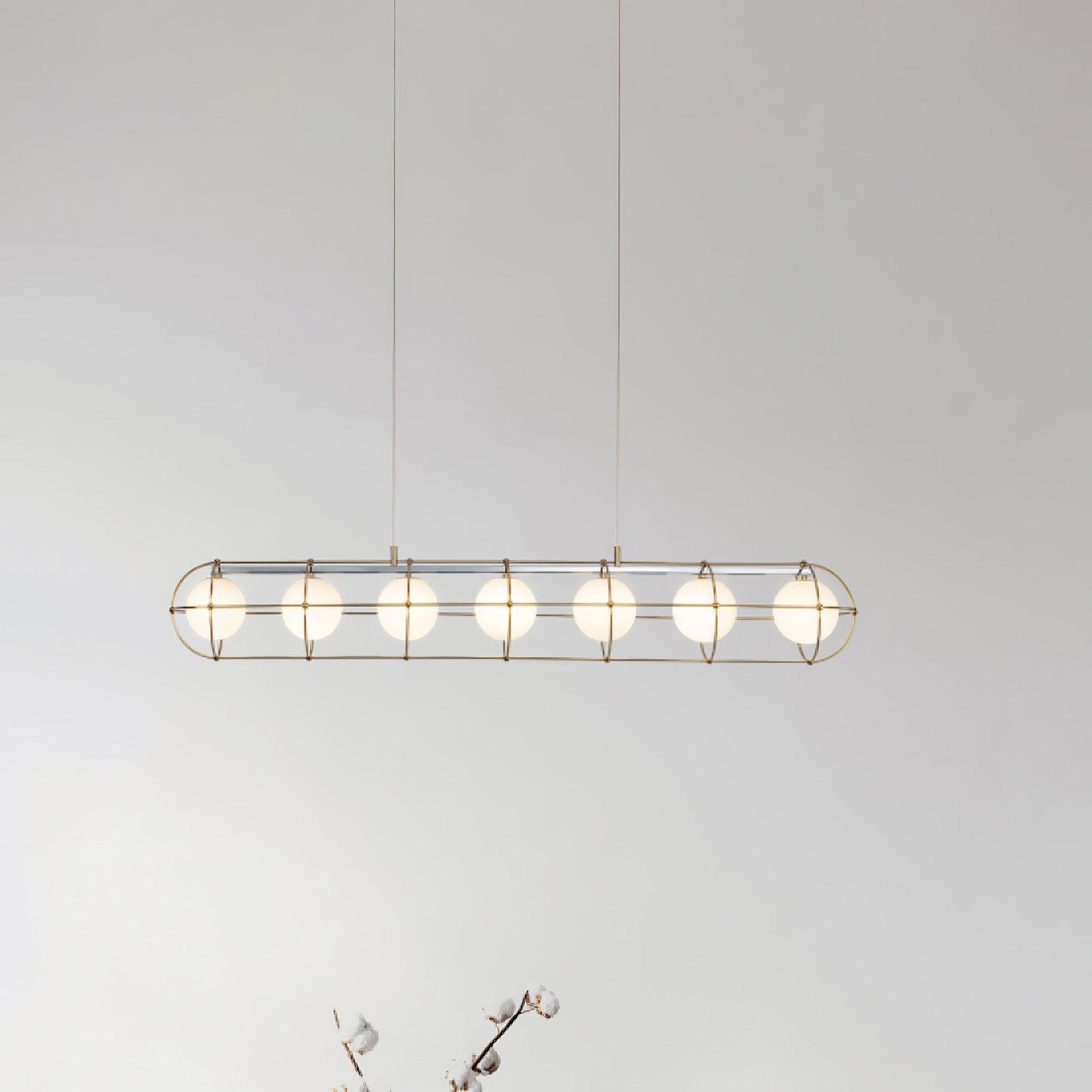 Minimalist Titanium Chandelier