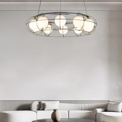 Minimalist Titanium Chandelier