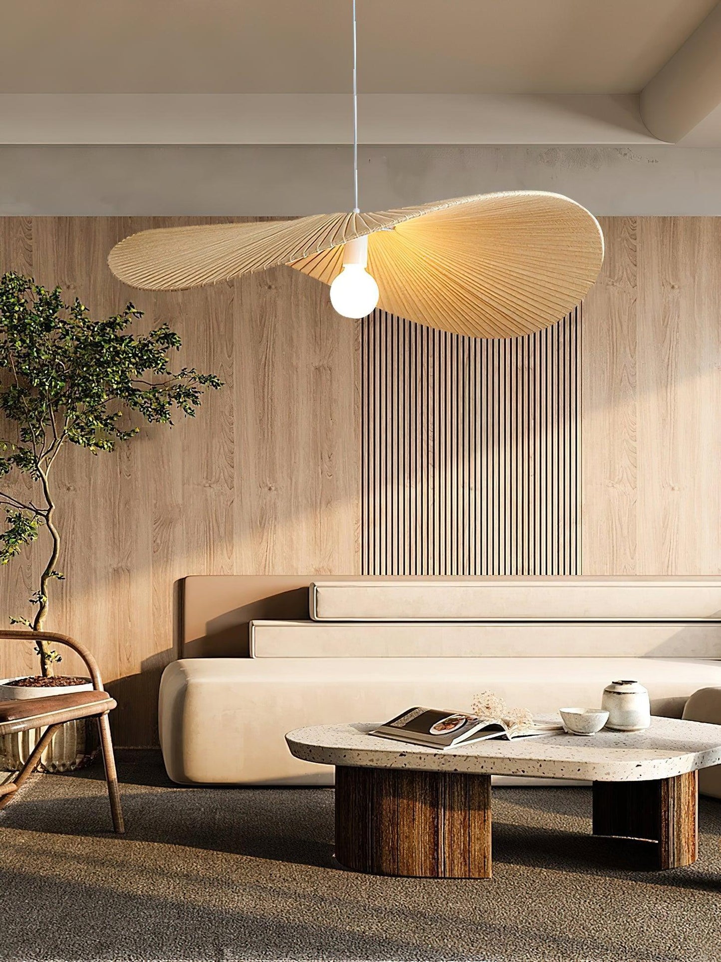 Chinese Bamboo Zen Chandelier