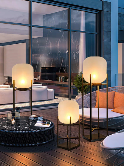 New Chinese style bell and drum floor lamp