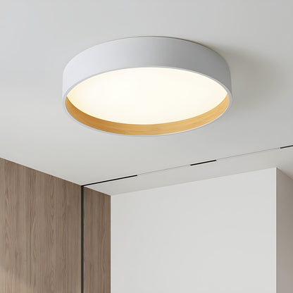 Modern Wood Grain Ceiling Lamp