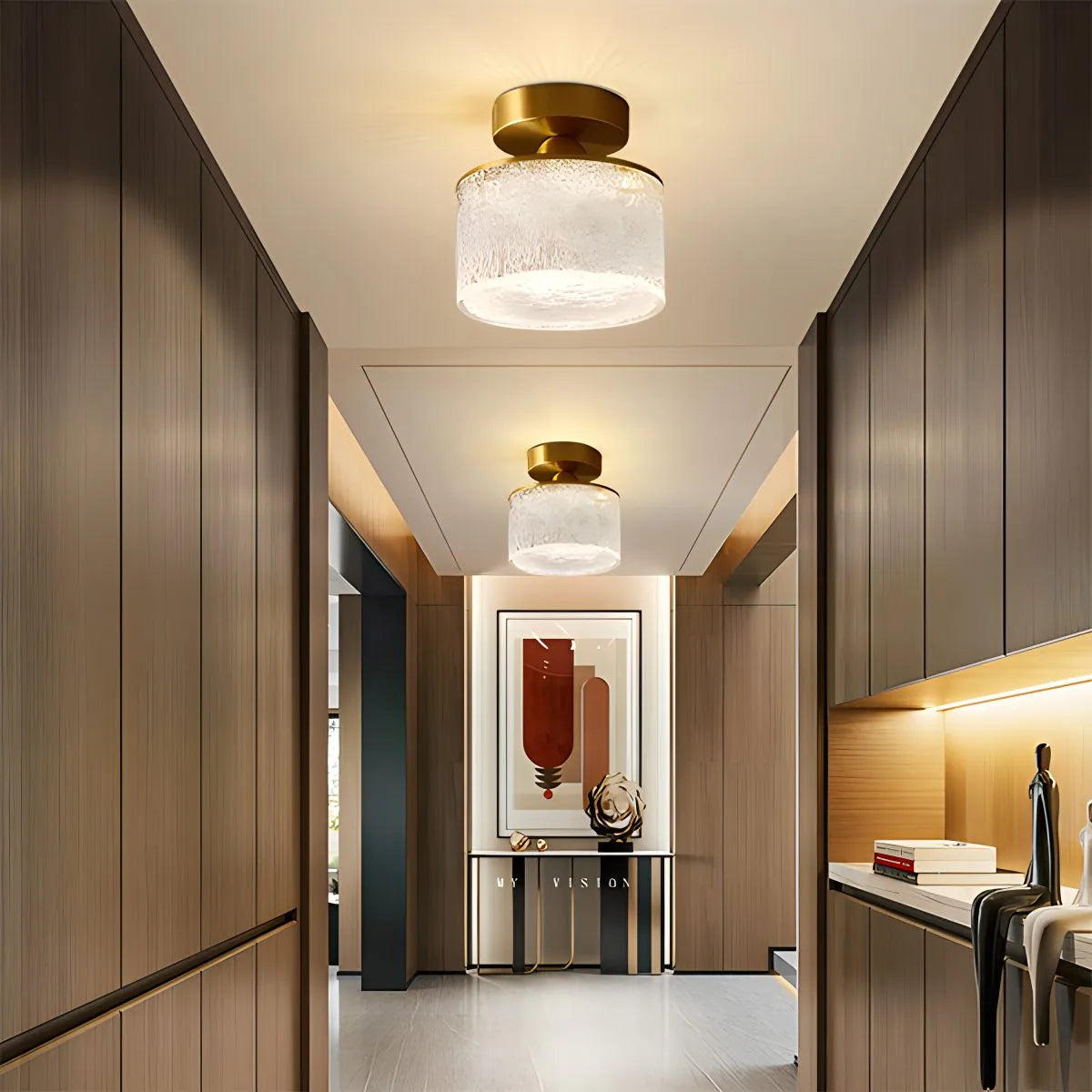 Modern Crystal Cup Ceiling Lamp