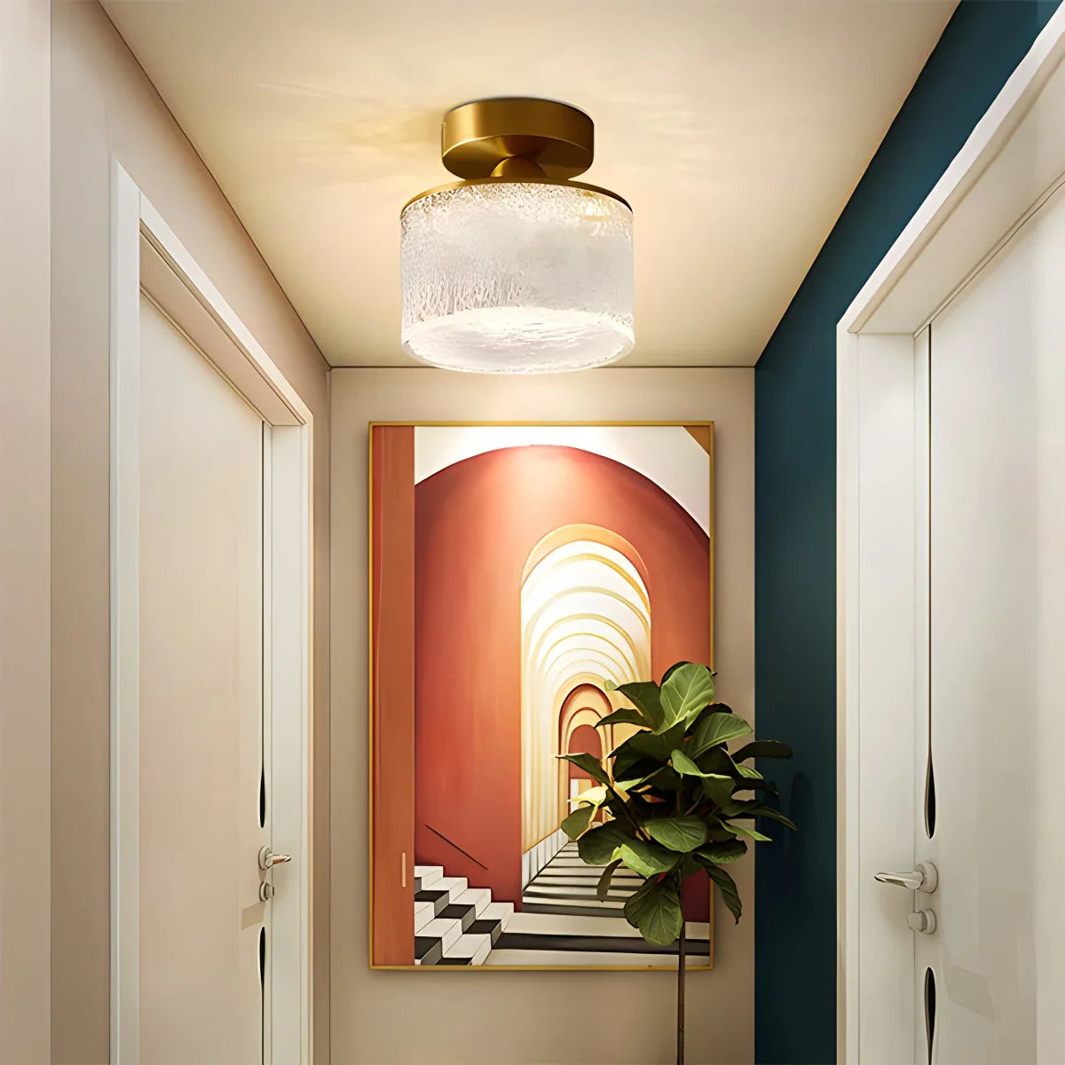 Modern Crystal Cup Ceiling Lamp