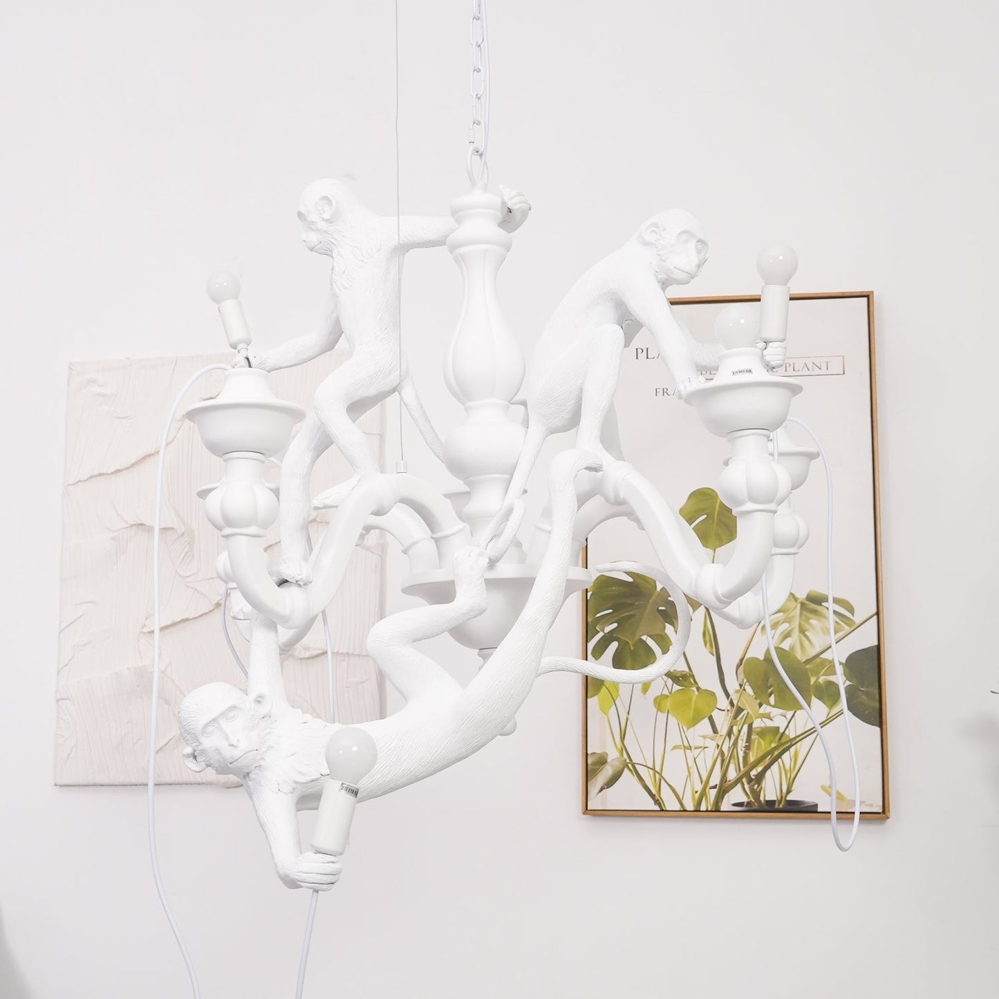 Playful Monkey Chandelier