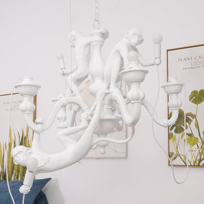 Playful Monkey Chandelier