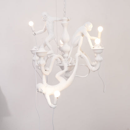 Playful Monkey Chandelier