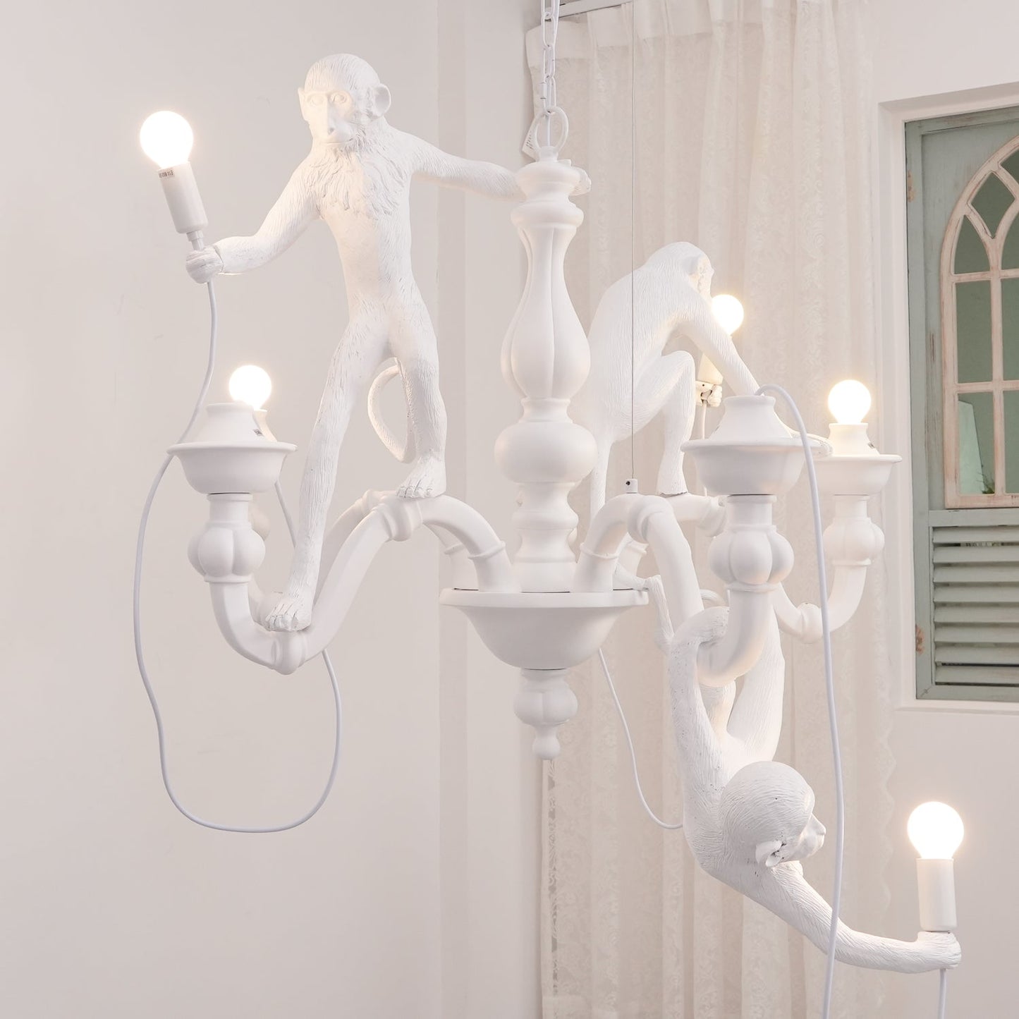 Playful Monkey Chandelier