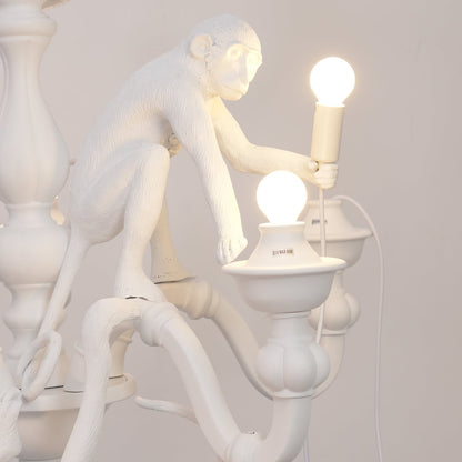 Playful Monkey Chandelier