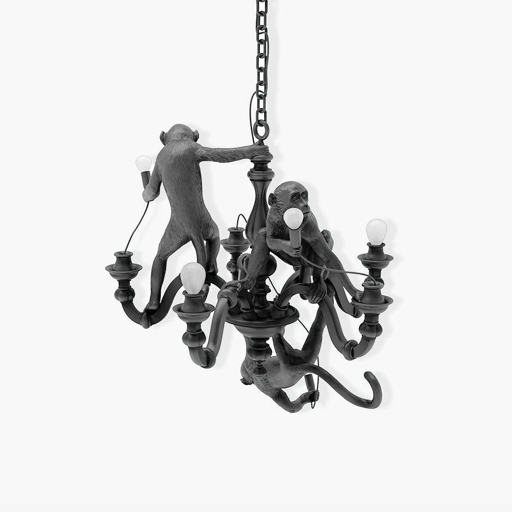 Playful Monkey Chandelier