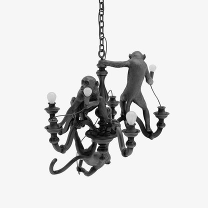 Playful Monkey Chandelier