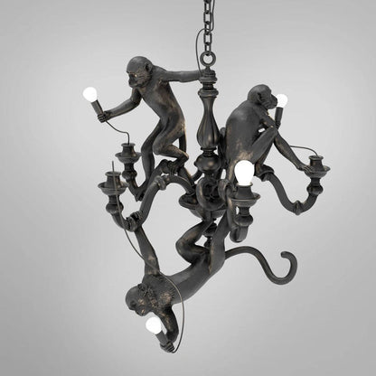 Playful Monkey Chandelier