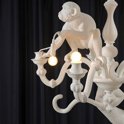 Playful Monkey Chandelier