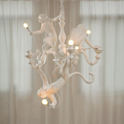 Playful Monkey Chandelier