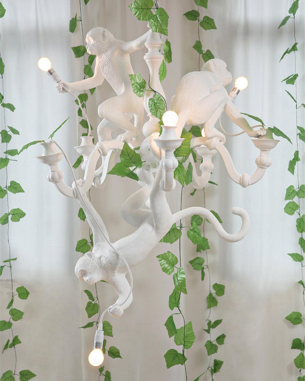 Playful Monkey Chandelier