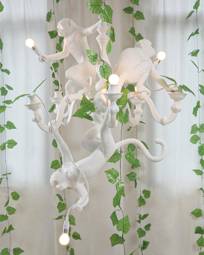 Playful Monkey Chandelier