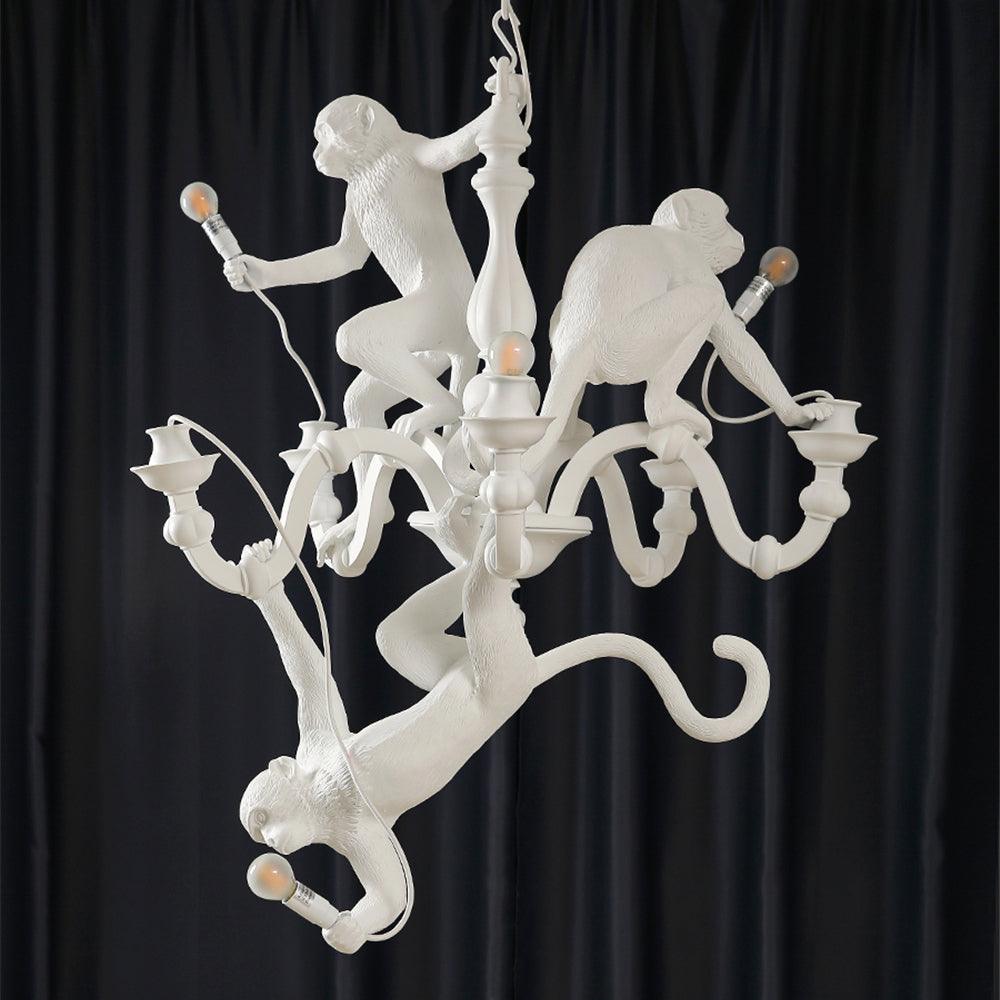 Playful Monkey Chandelier