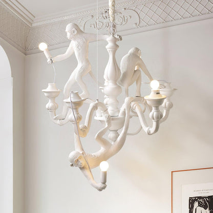 Playful Monkey Chandelier