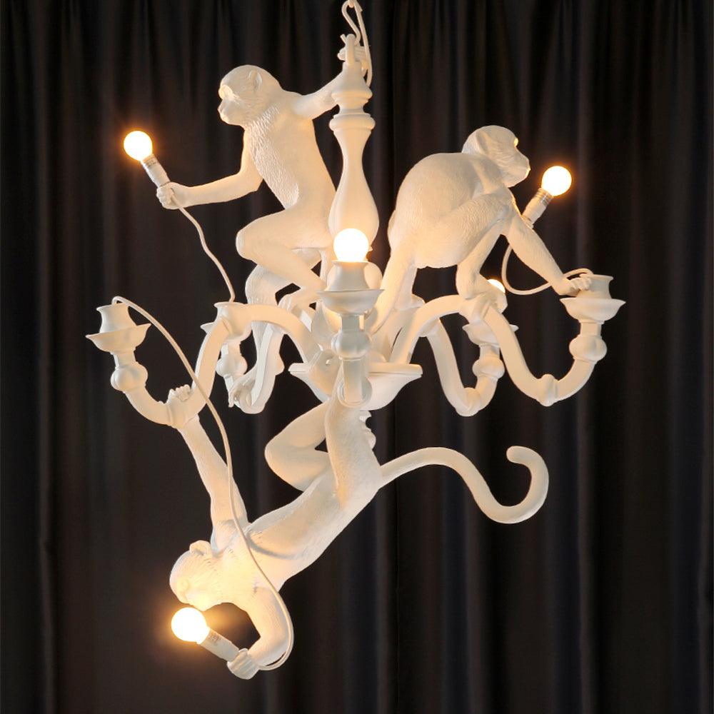 Playful Monkey Chandelier