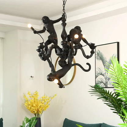 Playful Monkey Chandelier