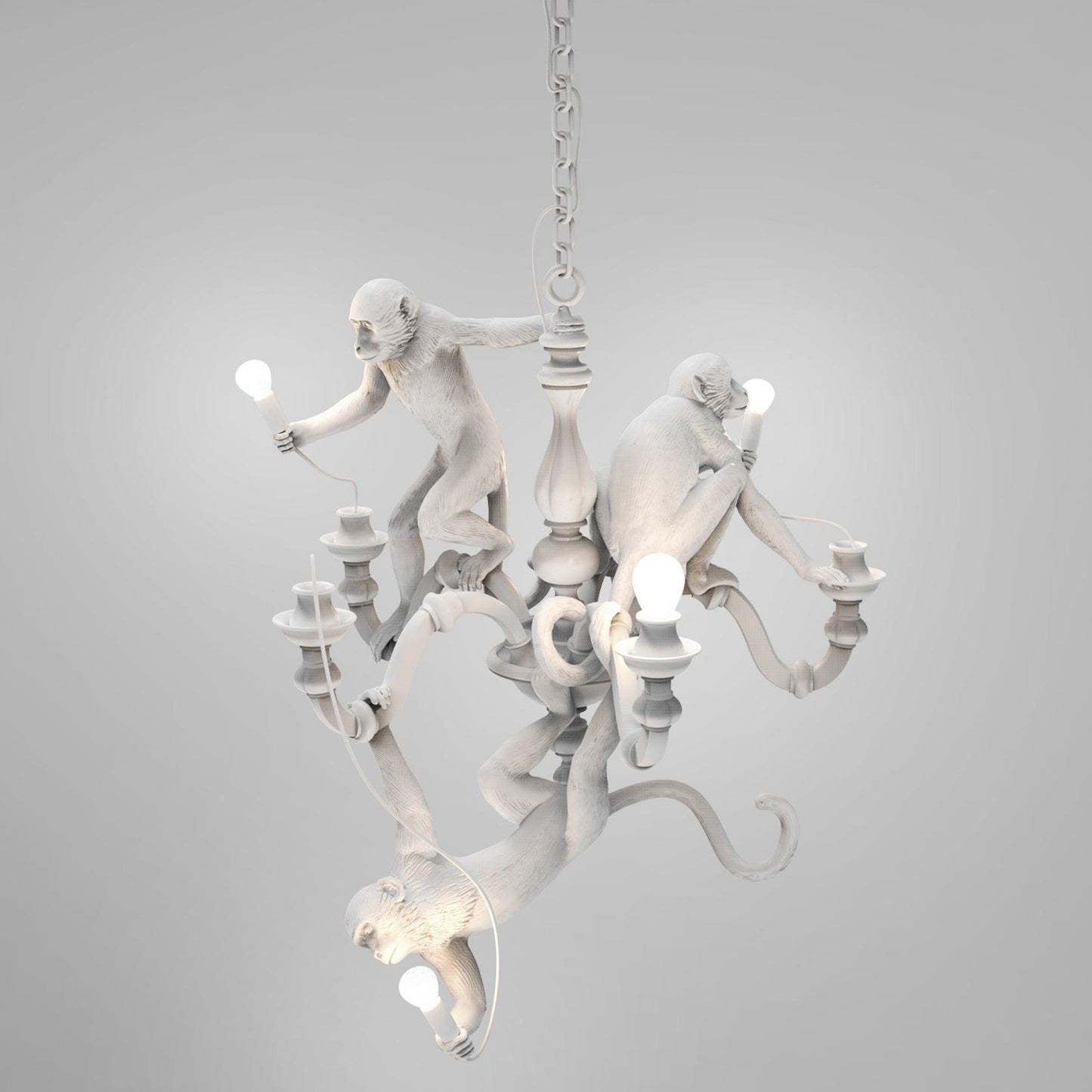 Playful Monkey Chandelier