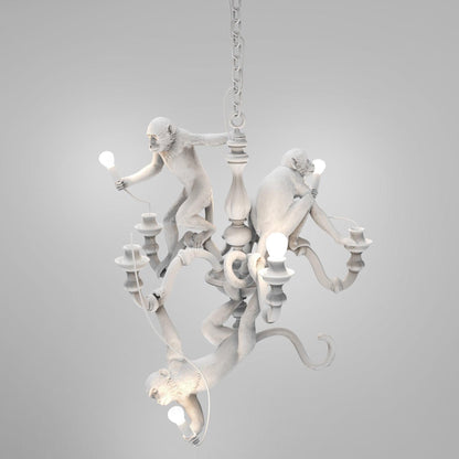 Playful Monkey Chandelier