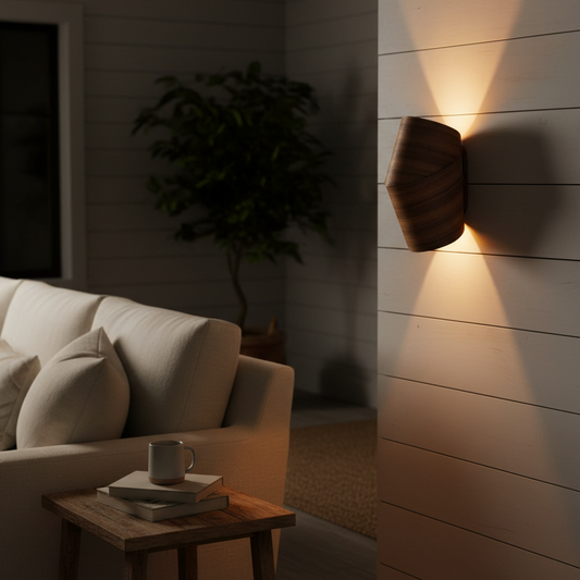Neap Wall Light – Modern Fabric Shade Wall Sconce for Bedroom, Living Room & Hallway