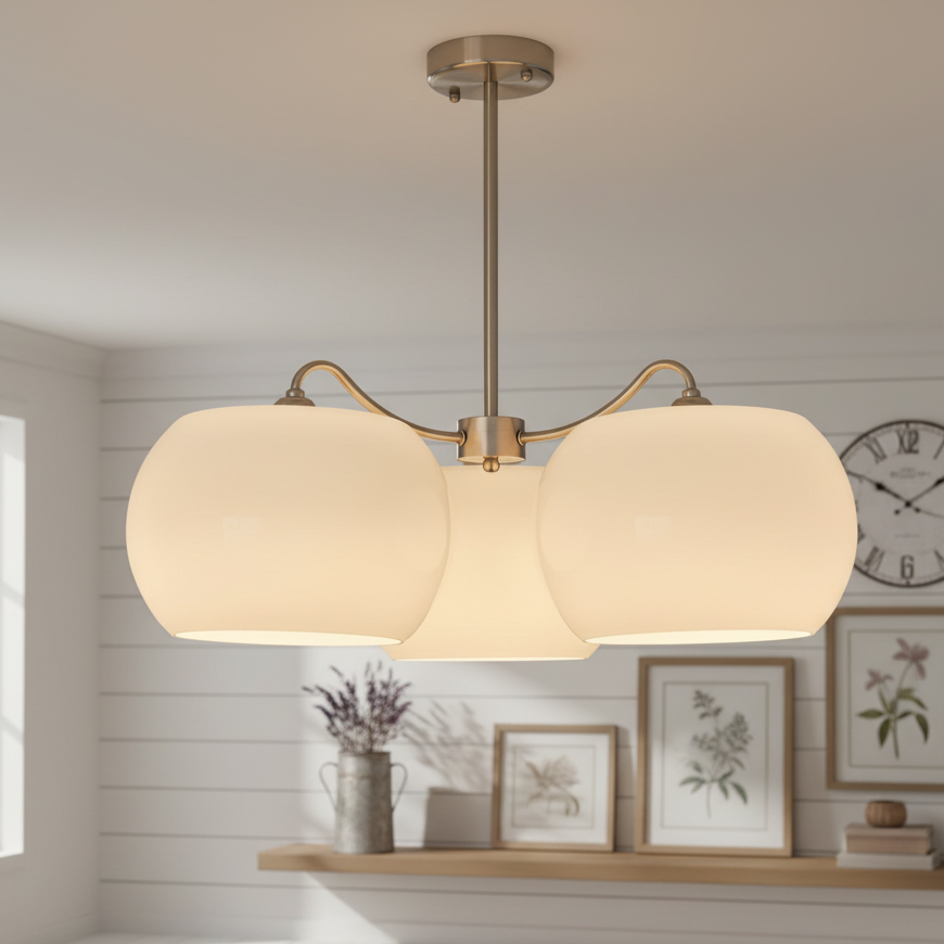 Persimmon Electrolytic Chandelier