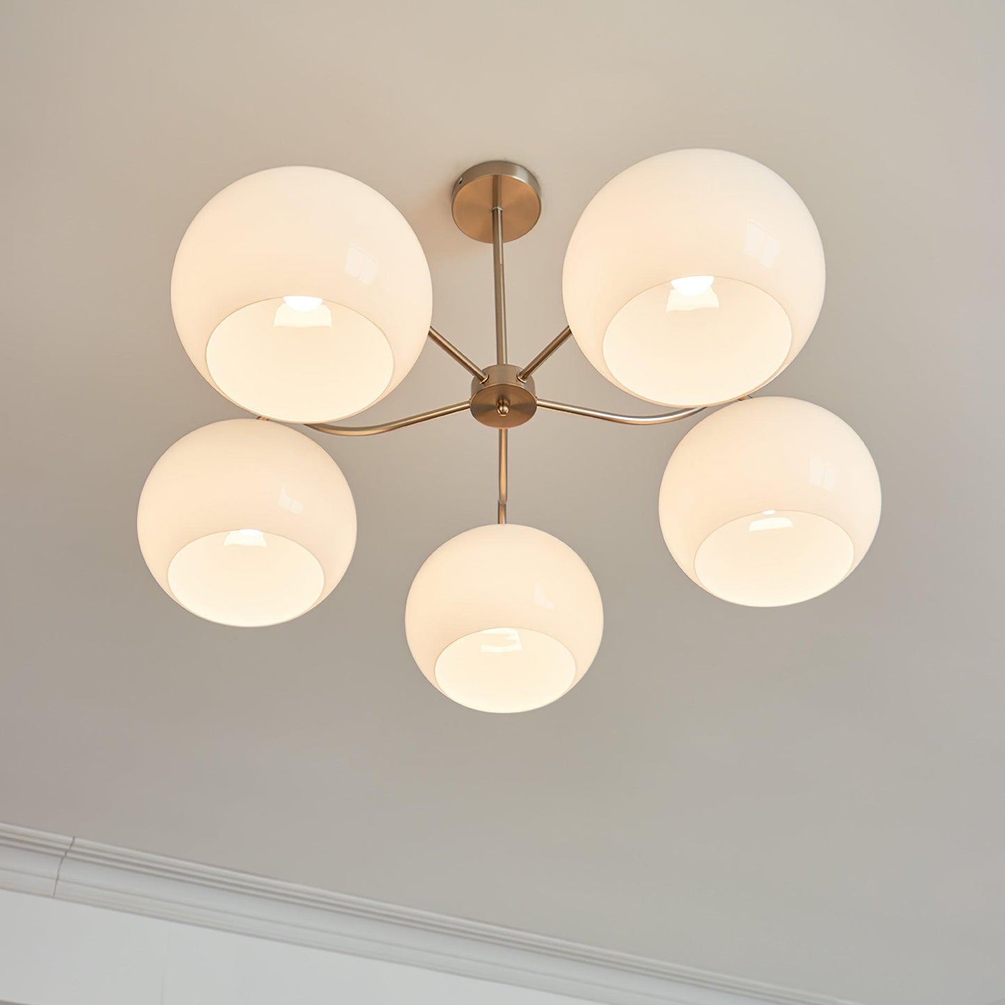 Persimmon Electrolytic Chandelier