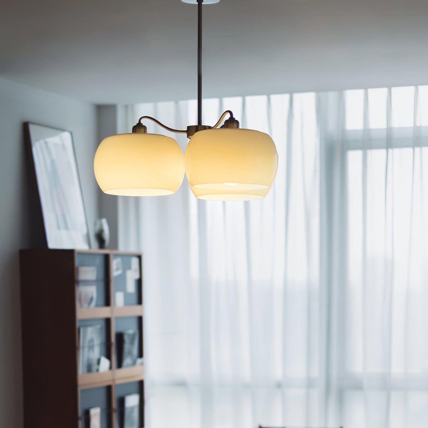 Persimmon Electrolytic Chandelier