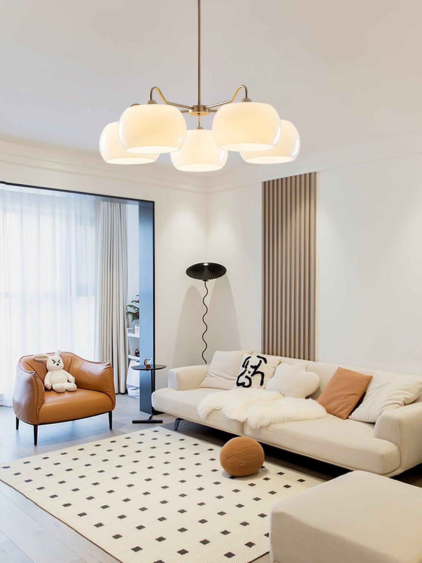 Persimmon Electrolytic Chandelier