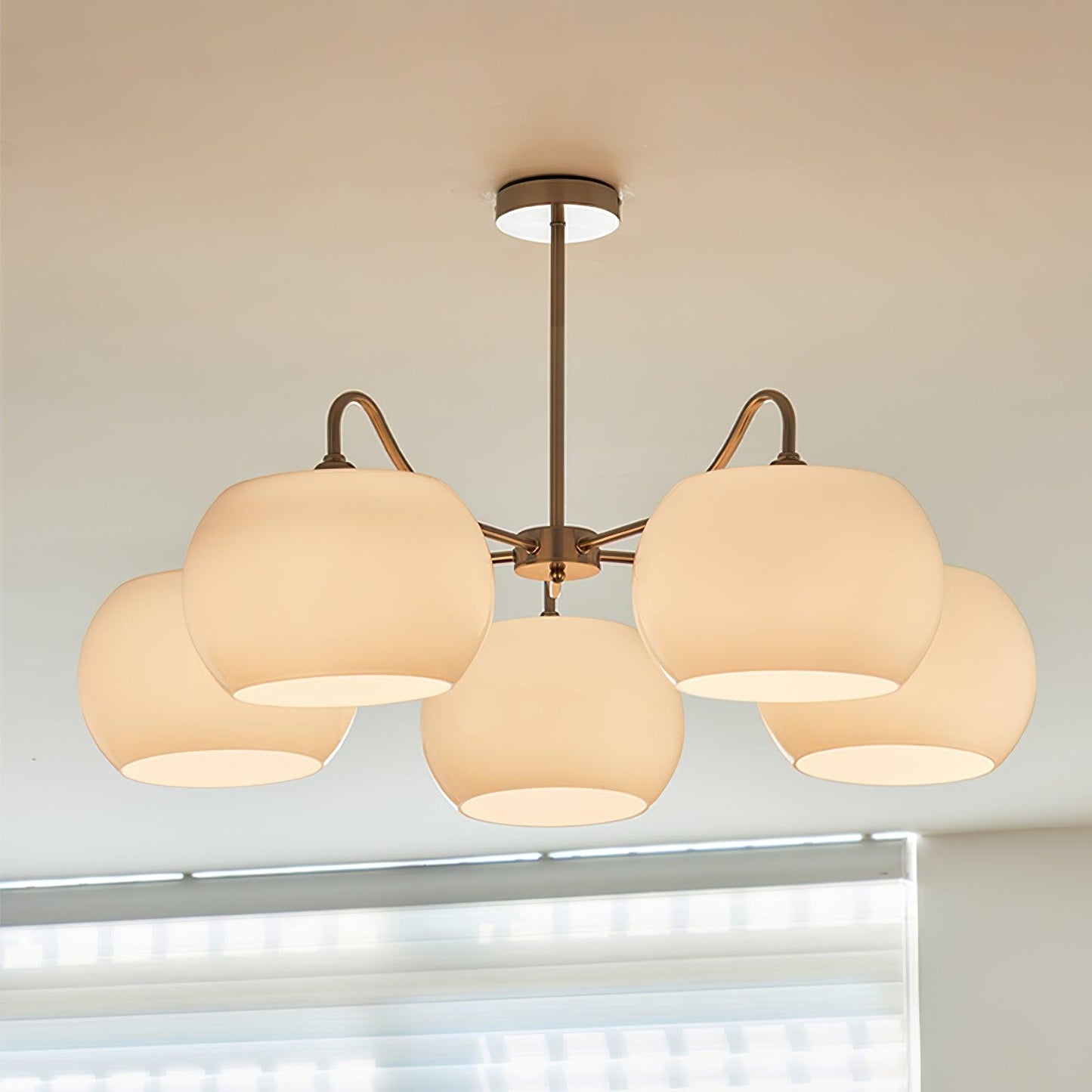 Persimmon Electrolytic Chandelier