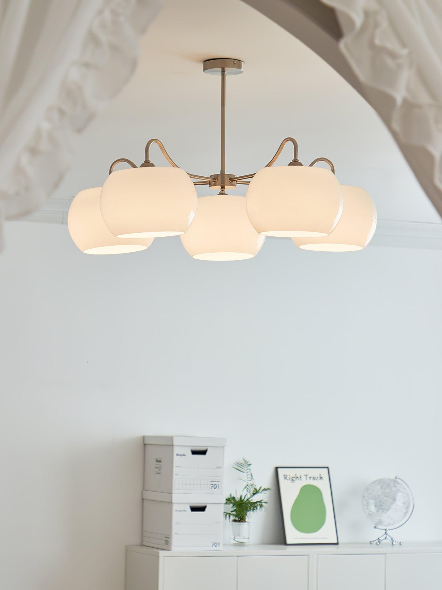 Persimmon Electrolytic Chandelier
