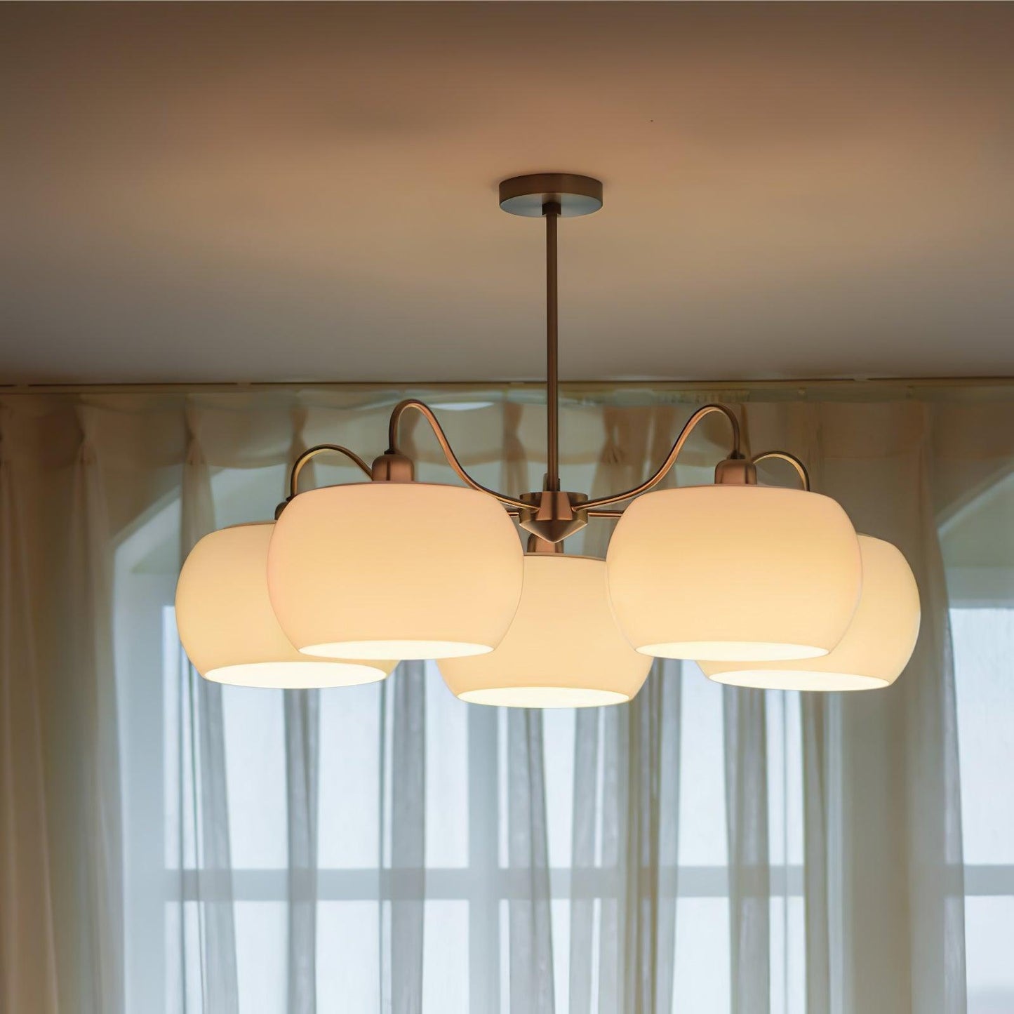 Persimmon Electrolytic Chandelier